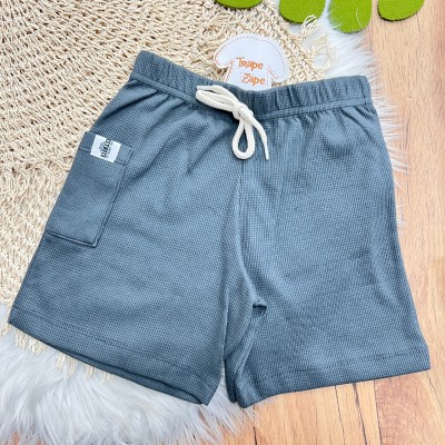 Conj. Camiseta Keynote e Bermuda - Caramelo e Chumbo